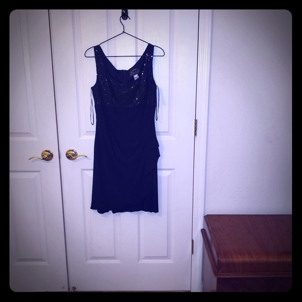 Navy Blue Party Dress by Alex Evenings